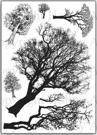 

tree Transparent Clear Silicone Stamp Seal for DIY scrapbooking photo album Decorative clear stamps A1027