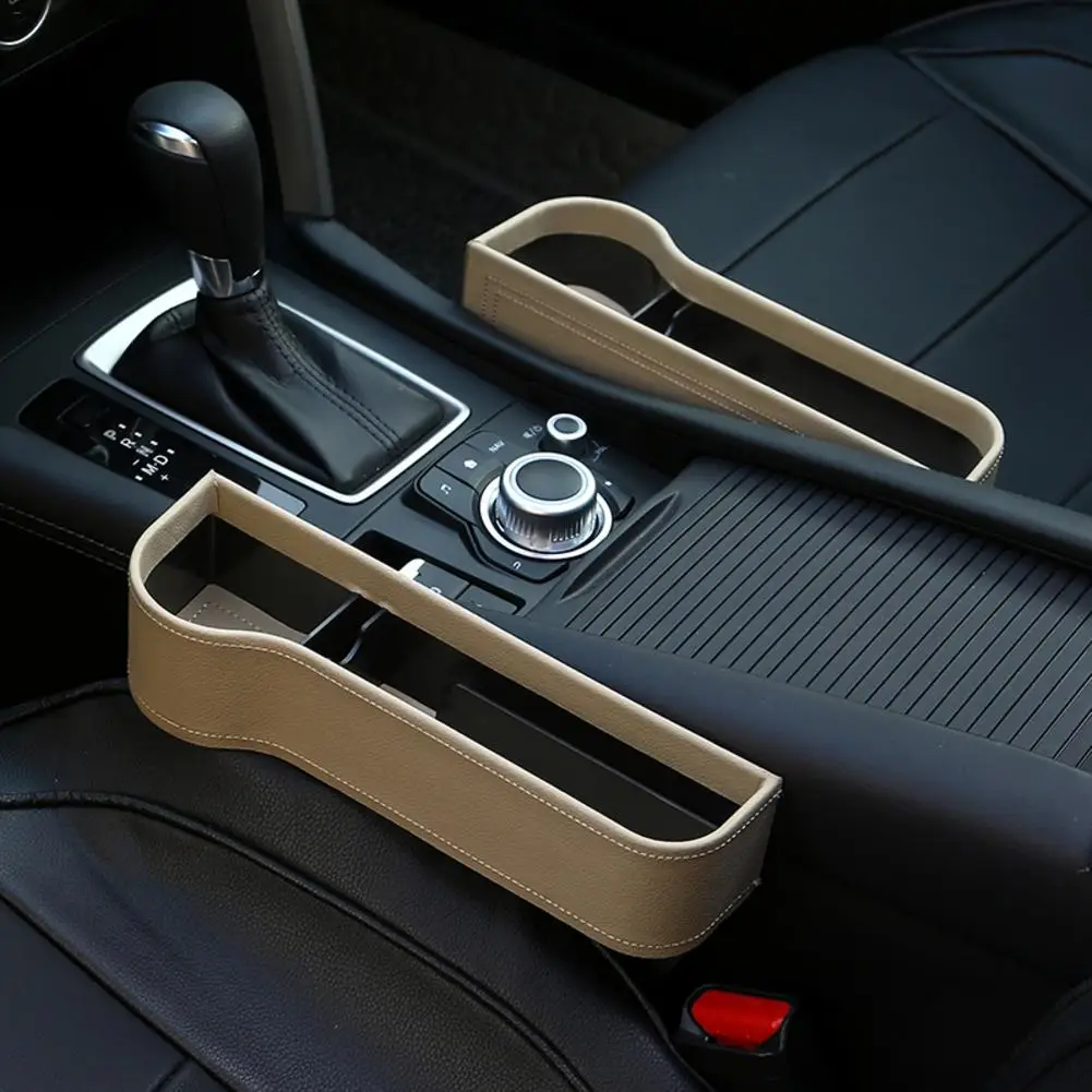 

2 PCS Universal Car Seat Gap Storage Box Cup Holder Phone Holder Multifunctional Auto Accessories Interior Pocket Slot Box