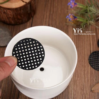 

10pcs/set Flower Pot Garden Suppliers Mesh Pad 3/4.5cm PE Plastic Net Leak-proof Pad Flowerpot Planter Gardening Consumables