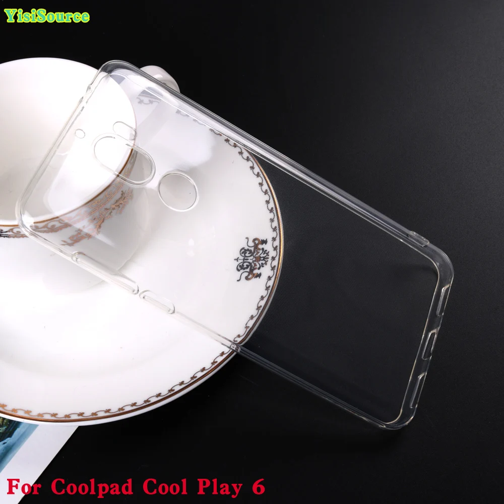 

YisiSource Case For Coolpad Cool Play 6 Slicone Case High Quality Transparent Clear Soft TPU Back Cover For Coolpad Cool Play 6