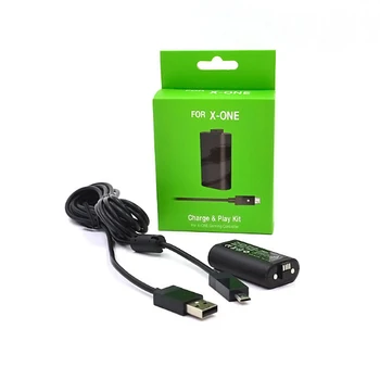 

For Xbox One Gamepad Rechargeable Battery Pack With 2.75m USB Cable for XBOX ONE Wireless Game Controller Replacement Batteries