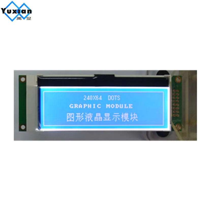 

Free ship 1pcs slim small mini 24064 240x64 COG LCD display graphic module blue 3.3v UC1698u SPI serial LG240645 high quality 1u
