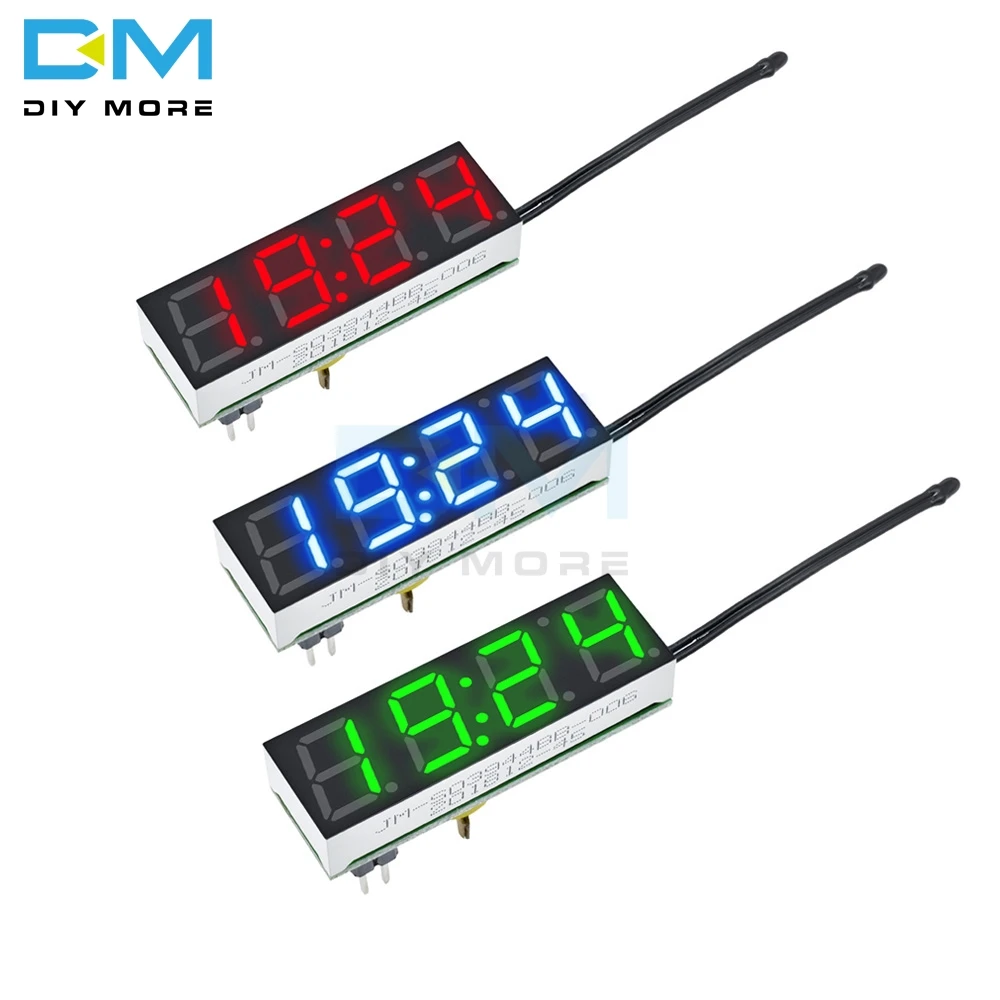 

Red Blue Green 3 In 1 LED DS3231 DS3231SN Digital Clock Temperature Voltage Module Time Thermometer Voltmeter Board DC 5V-30V