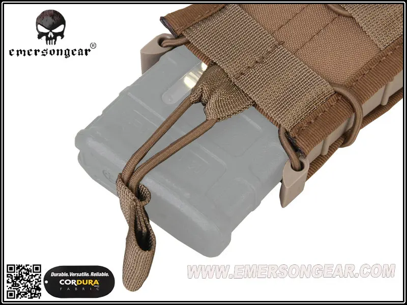 Сумка для магазина EmersonGear с одним блоком Боевая Molle Магнитная сумка Койот