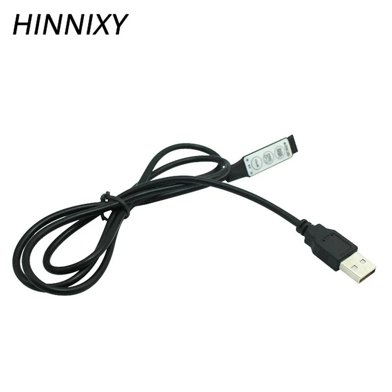 

Hinnixy 30W LED USB Mini Strip RGB Controller Dimmer DC 5V 1M 3 Switch 7 Types Color Controller MAX Dimmer LED Strip Lighting