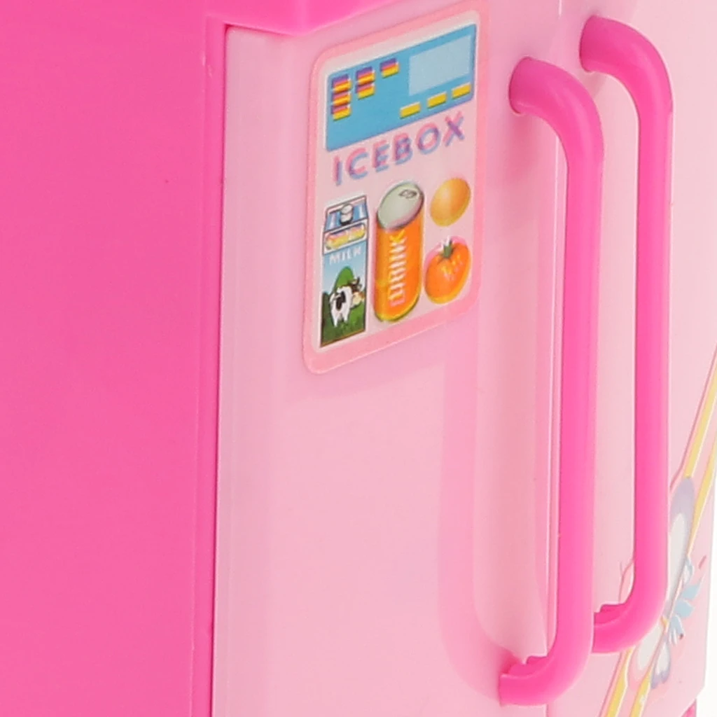 Детский игровой кукольный домик мини-холодильник ролевые игрушки развивающий креативный подарок розовый Кукольный дом классические декоративные игрушки для детей
