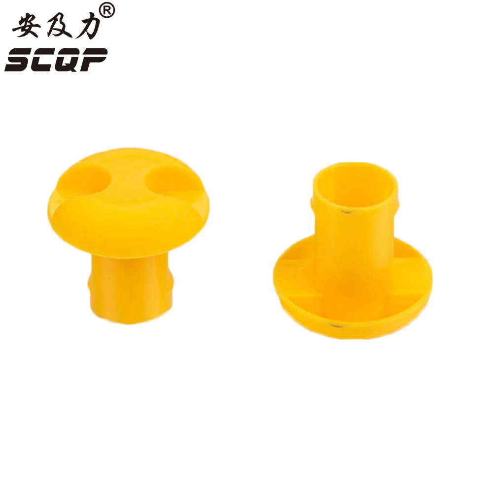 10 18MM Protective End Cap Plastic Cable Wire Thread Cover Steel Pole