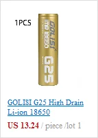 GOLISI S43 26650 Перезаряжаемые Батарея литий-ионный аккумулятор 4300mAh 3,7 V 35A большого потока энергии низкое внутреннее сопротивление для Светодиодный фонарики Налобные