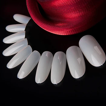 

Oval Nail tips 500 tips in bag ( 10 sizes, 50 tips each size) HC09-N