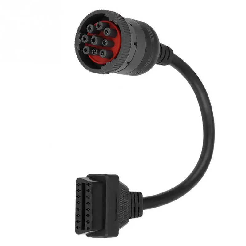 Диагностический интерфейс для грузовика Женский 16 Pin OBD2 9 адаптер кабель