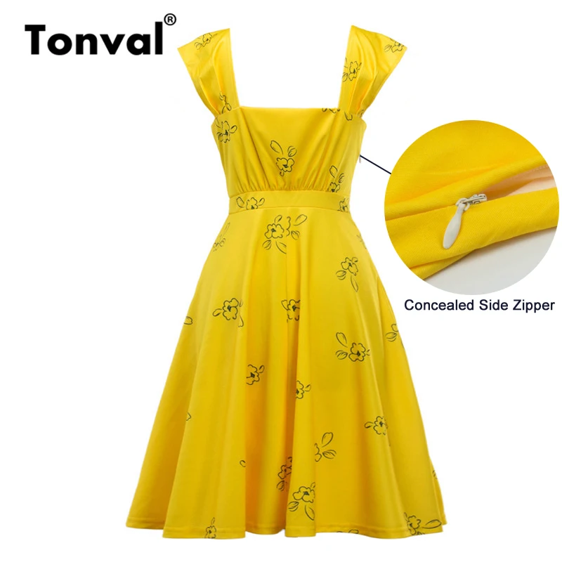 cute yellow dresses