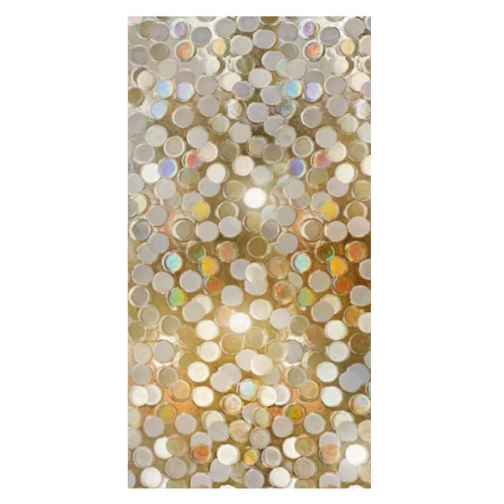 

45x100cm Glittering Dot Sequins Bedroom 3D Opaque Toilet Glass Film Shading Grilles Window Sticker Home Electrostatic Adsorption