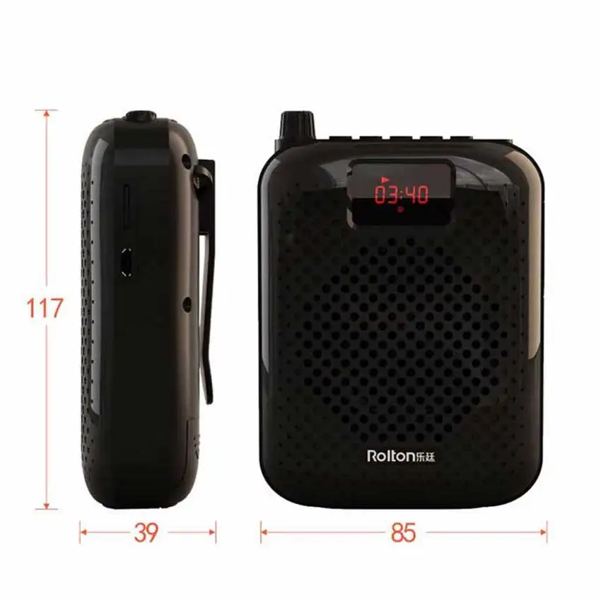 mic Rolton K500 Bluetooth Loudspeaker Microphone Voice Amplifier Booster Megaphone Speaker For Teaching Tour Guide Sales Promotion studio microphone