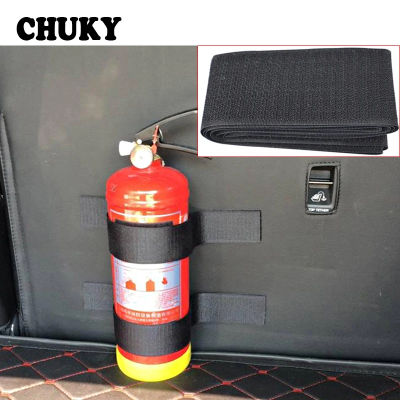 

CHUKY Car Styling Trunk Fire Extinguisher Fixing Strap For Hyundai I30 IX35 Nissan Juke Subaru Suzuki Vitara Swift Opel Insignia