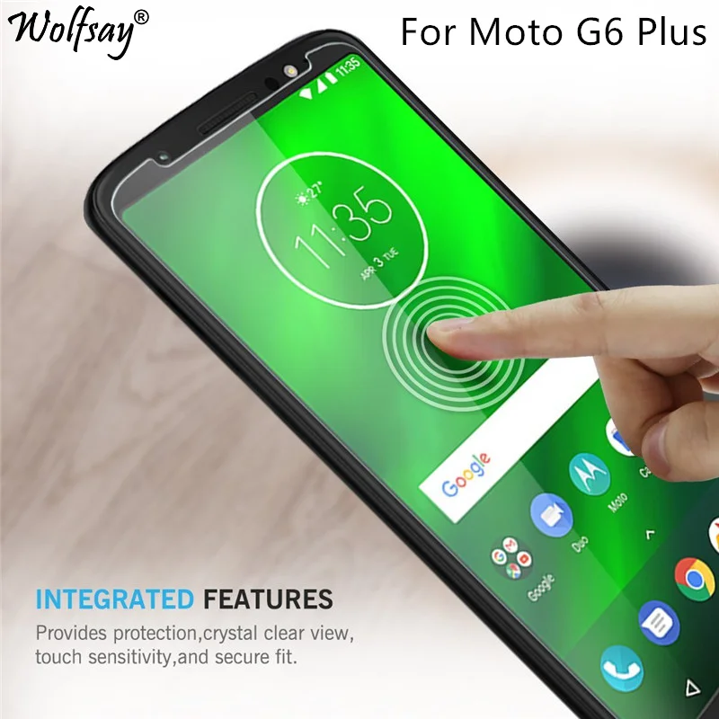 2PCS For Tempered Glass Motorola Moto G6 Plus Screen
