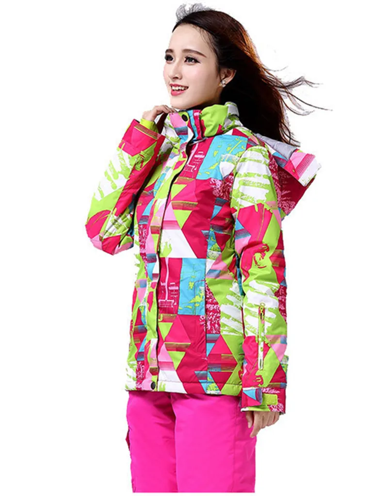 المرأة بدلة تزلج يندبروف ماء في الهواء الطلق الرياضة سترات للتزلج السراويل ارتداء الإناث التزلج الدافئة على الجليد التزلج دعوى مجموعة 2018 جد...