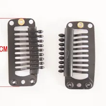 50 шт./пакет 3,2 см 9-T-Tube защелка из нержавеющей стали гребень для парика зажим для сварочного аппарата Wefted/плетения наращивание волос аксессуар-удлинитель