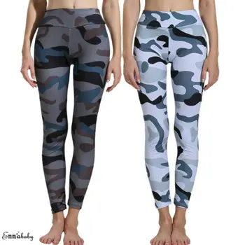 

Fashion Women Ladies Skinny Slim Activewear Sports Running Leggings Camo Fitness Sport Gym Jogging Pants Trouser