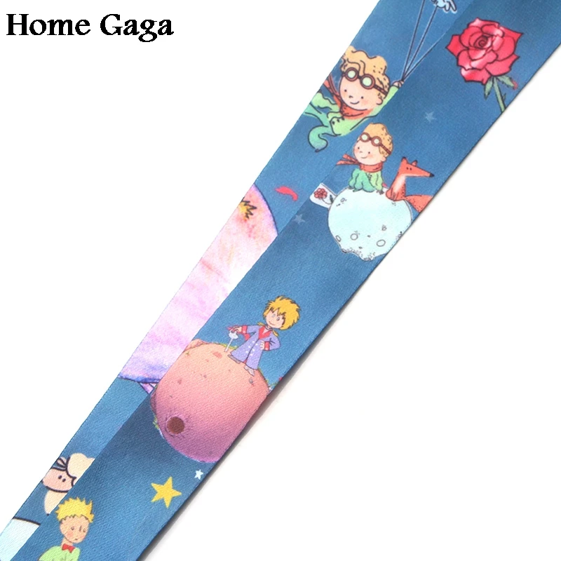 Homegaga Маленький принц мультфильм diy брелок ремешок тесьма лента шейный ремень эмблема на ткани держатель телефона Ожерелье Аксессуар D1704