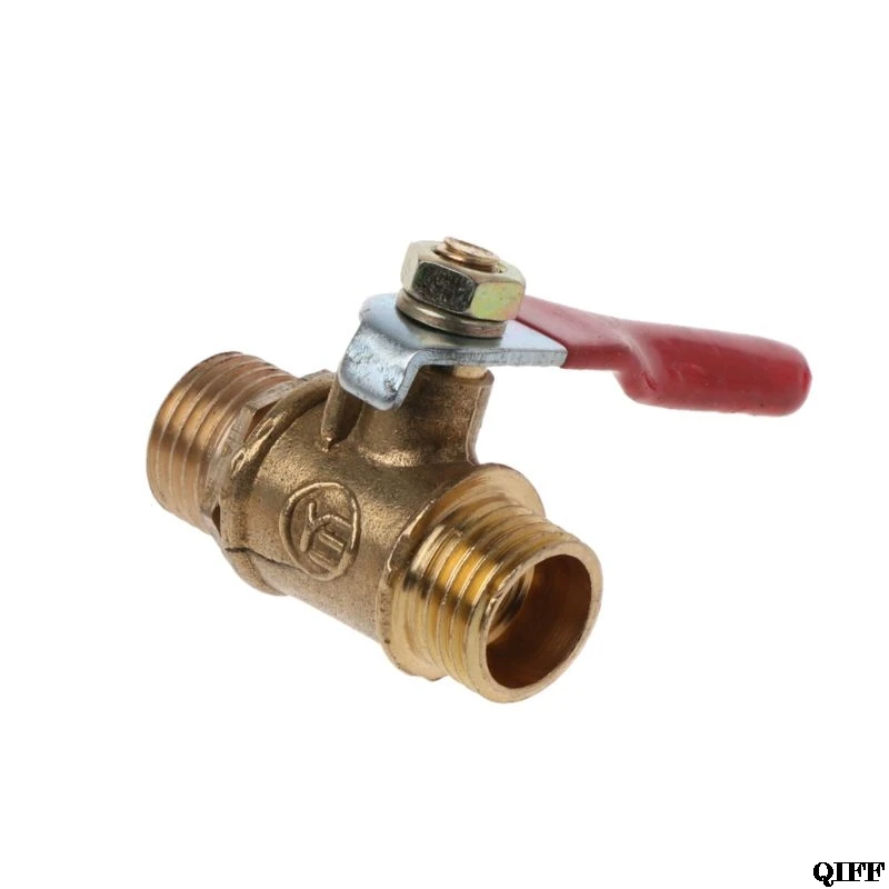 Дропшиппинг 1/" шаровой клапан папа-папа труба BSP латунный шаровой клапан с красной рычажной ручкой APR28