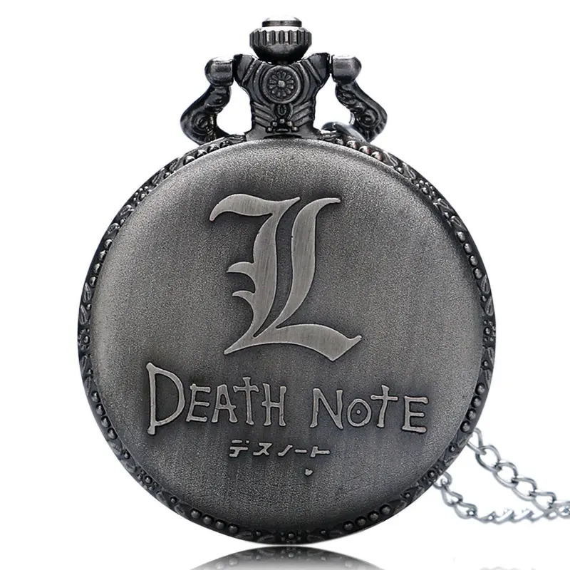 Ретро Новый Death Note узор цифровой кварц карманные часы Винтаж кулон Montre gousset с Обувь для мальчиков Подарки карманные часы