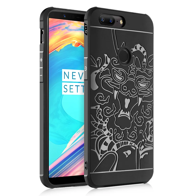 

For Oneplus 5T Case For Oneplus 5T A5010 Cover Phone Anti-knock Armor Silicon Protection Bag Skin Funda For Male Men
