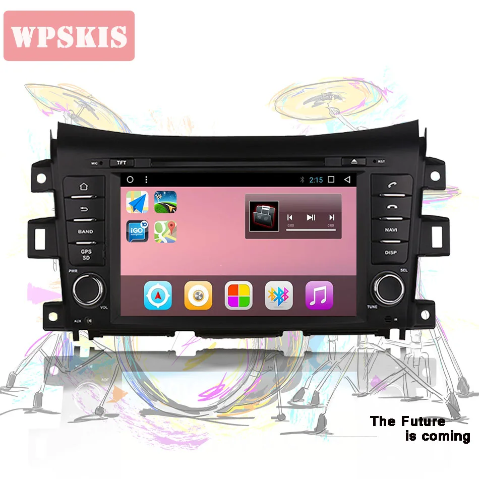 

For Nissan Navara NP300 2014 2016 Car gps system radio headunit pc tablet tape recorder ANDROID 9.0 PX5 BT4.0 WIFI USB SD MIRROR