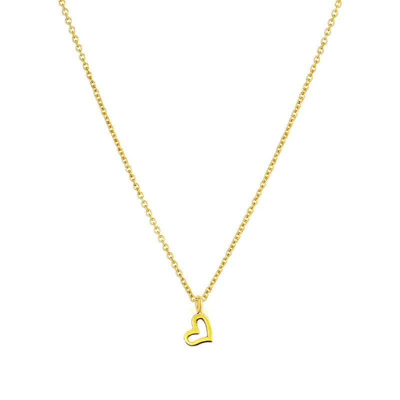 heart necklace gold