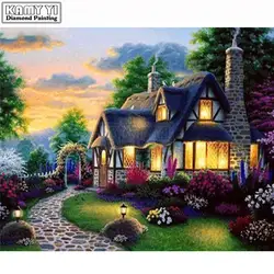 Full-Square-Diamond-5D-DIY-Diamond-Painting-Beautiful-House-of-Castle-Embroidery-Cross-Stitch-landscape LK1