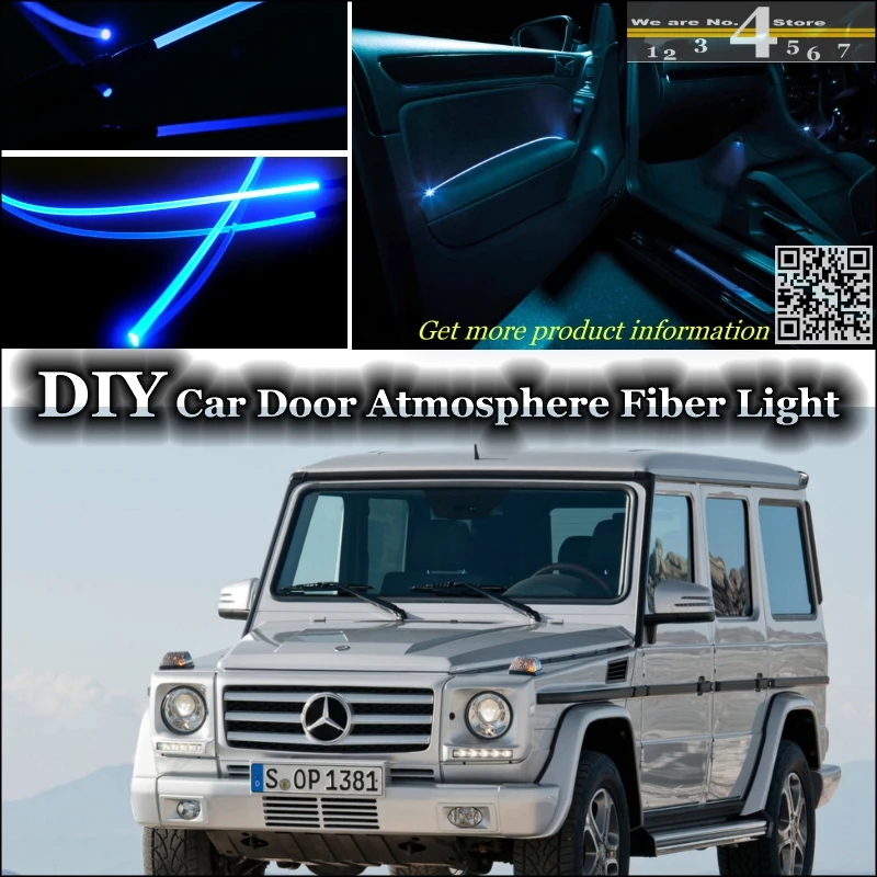 Внутренняя настройка освещения атмосферная оптоволоконная лента s для Mercedes Benz