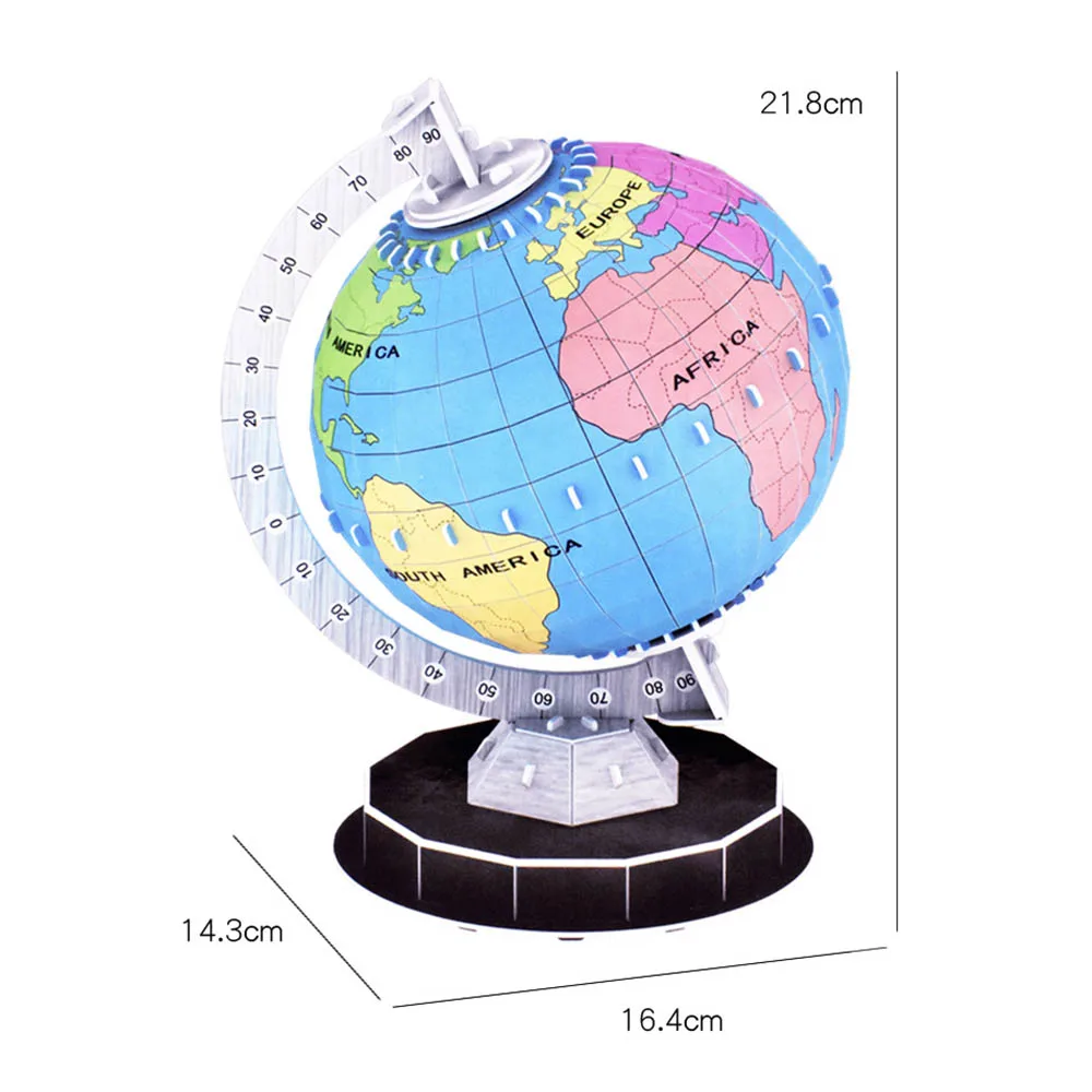 3D головоломки земной шар планета Бумага мерная модель собранные обучающие игрушки для Для детей игрушки головоломки