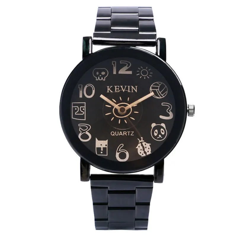 

KEVIN Cute Cartoon Number Dial Wrist Watch Women Quartz Watches Hour Gift for Lady Girl Christmas