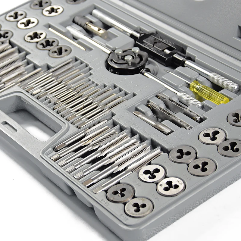 US $23.99 Xcan 60pcs Screw Tap Set Hand Tap Wrench Die Plug Tap Drill Bit Threading Tools Metric Tap And Die Set