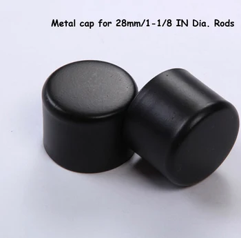 

Quality hand paint process classic style black&white metal caps design ends for 25/28mm 1-IN/ 1-1/8-IN diameter rods