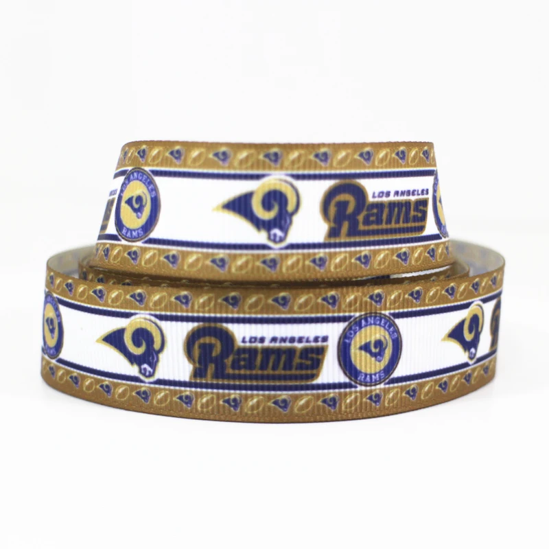 

50yards 7/8" 1" 1.5" 2" 3" 22mm 25mm 38mm 50mm 75mm sports team printed grosgrain ribbon for party gift decoration headband