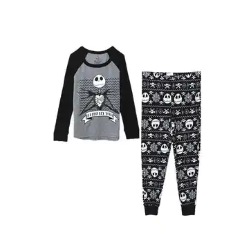 Nightmare Before Christmas Jack Skellington Pajama Sleep Set Top and Pants Pajamas Causal Adlut Suits Cosplay Costumes