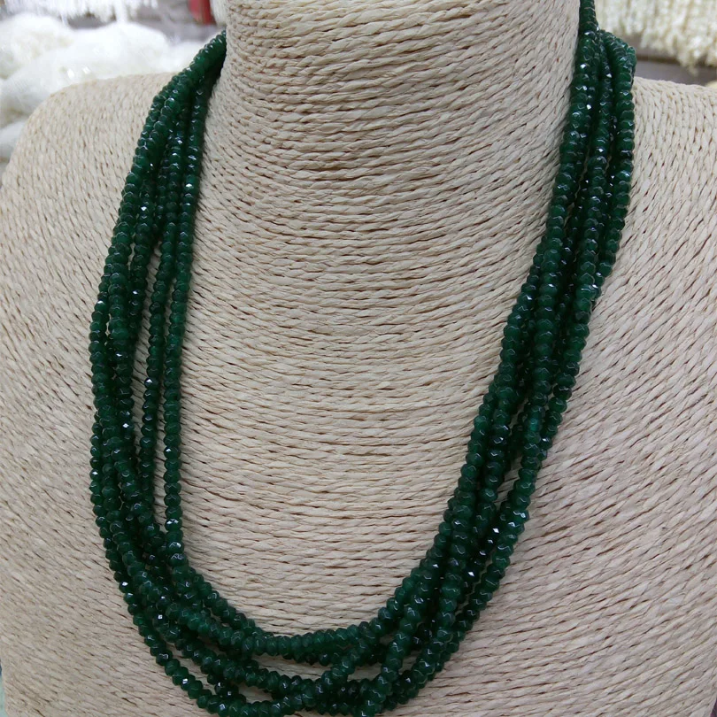 

40CM Delicate Emeralds Rubies Sapphires Citrines Beaded Necklaces for Jades Vintage Classic Natural Stone Necklace Jewelry Gifts