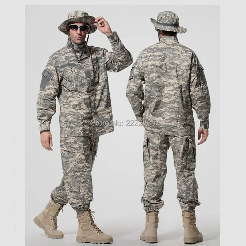High Quality! US Army Tactical Military Camouflage Combat Uniform