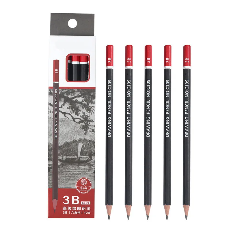 12 Pcs Box Sketch Pencil Hb 2b 3b 4b 5b 6b 8b 10b 2h 3h Set Aliexpress