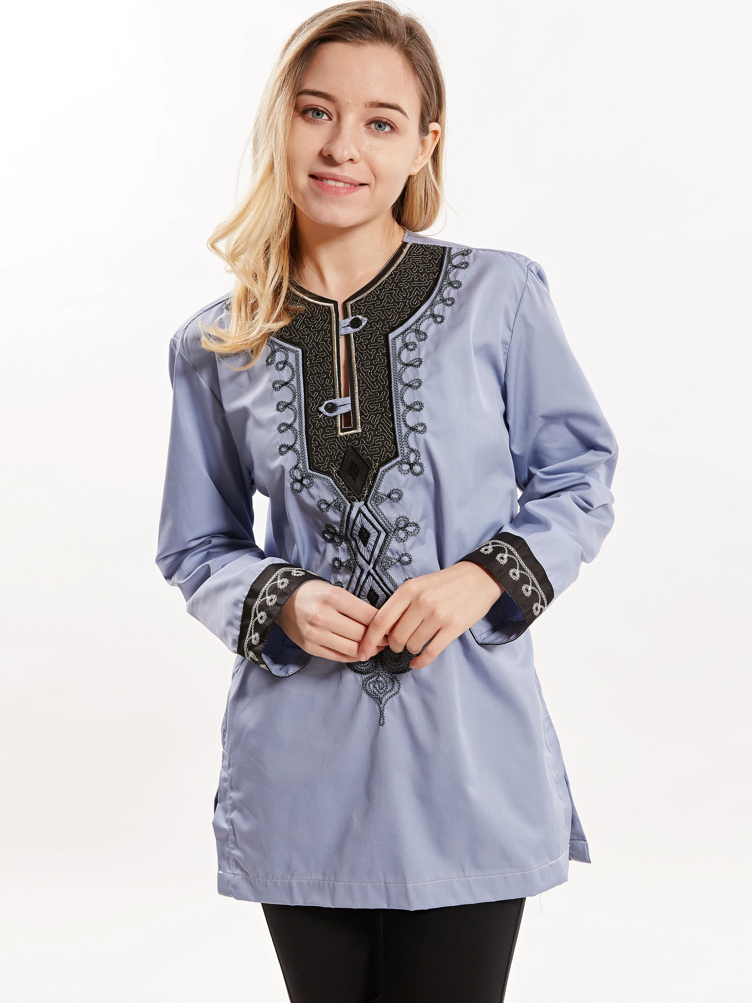 Унисекс Dashikiage мусульманская вышитая индивидуальная одежда 2019|Мусульманская