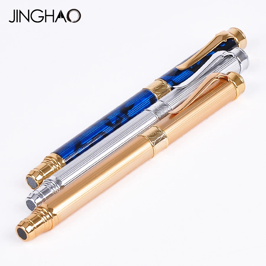 

Duke SPstar Fountain Pen Gold Clip 0.5mm Iraurita Nib Metal Student Ink Pens Writing Stationery School and Office Supplies