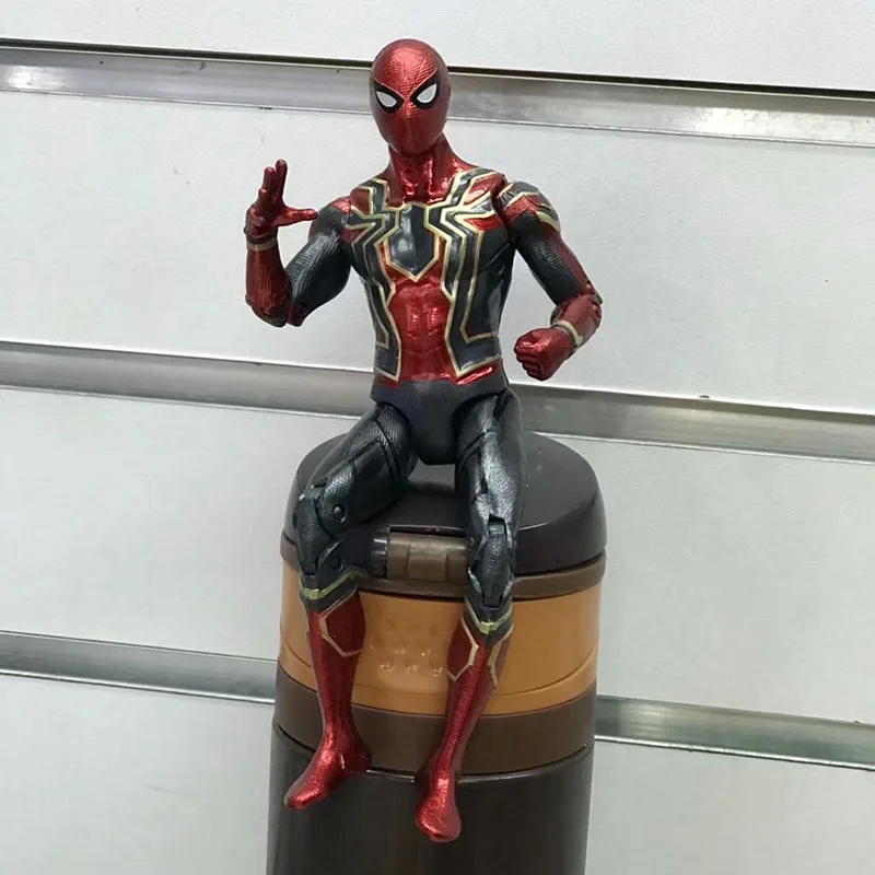 Infinity War Avengers Hero Series Iron Spider Man PVC Action Figure Marvel Legends Spiderman Collection Model Toys Doll (6)