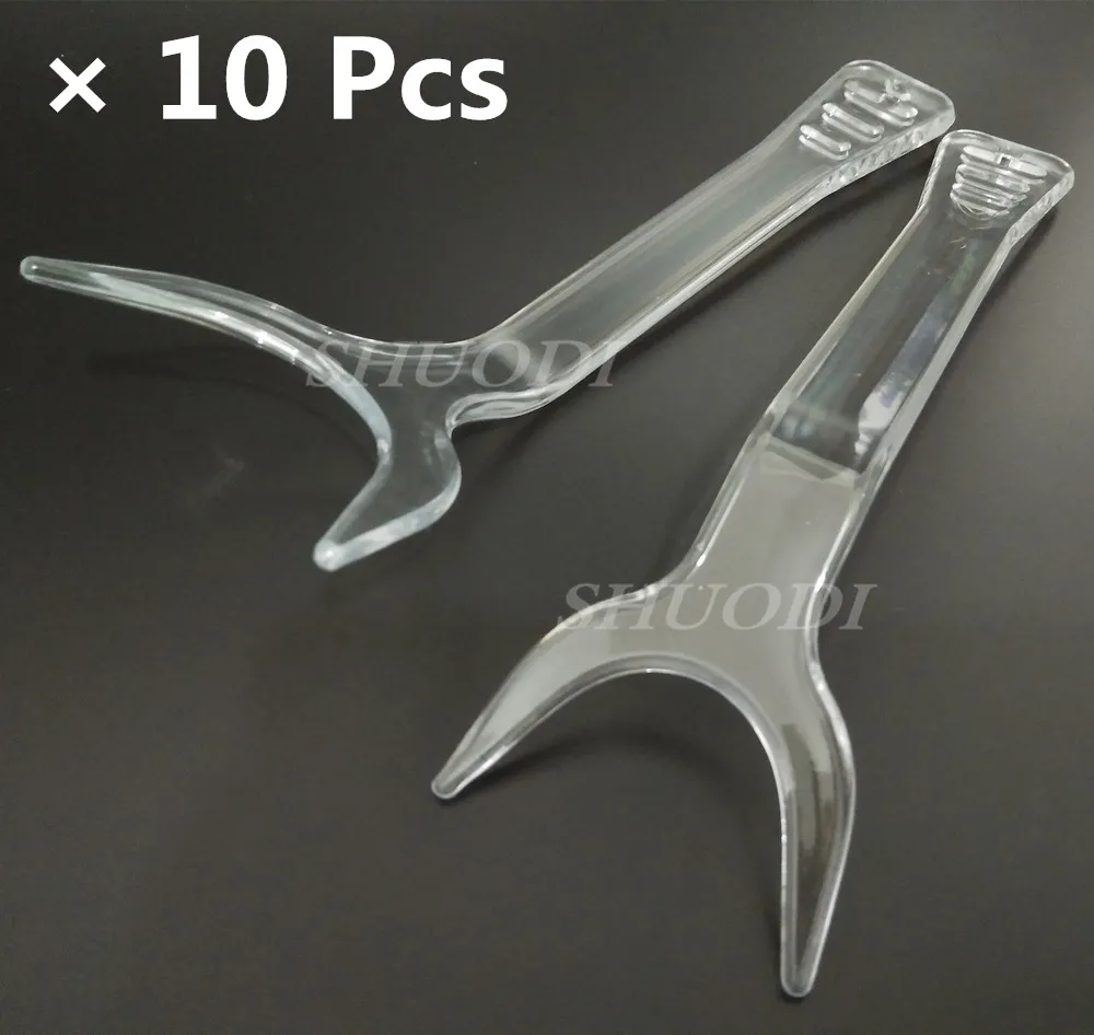 

10 Pcs Dental Autoclavable Tongue depressor Mouth Lip Plastic Retractor Intractor Opener Orthodontic