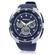 XONIX Top Brand Watch Luxury Men 100M Relogio Masculino LED Digital Diving Swimming Reloj Hombre Sports Stainless Steel Watches