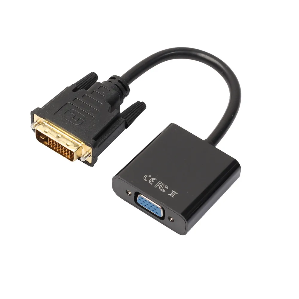 Новый DVI D 24 + 1 контактный разъем для VGA 15Pin женский активный кабель адаптер