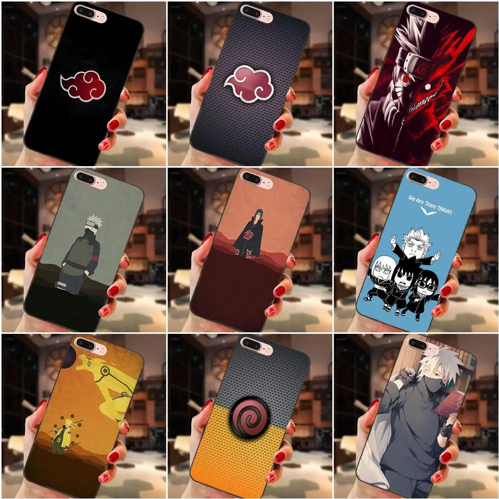 

Soft Silicone TPU Black Phone Naruto Akatsuki Clan Cloud Symbol Printed For Apple iPhone X XS Max XR 4 4S 5 5S SE 6 6S 7 8 Plus