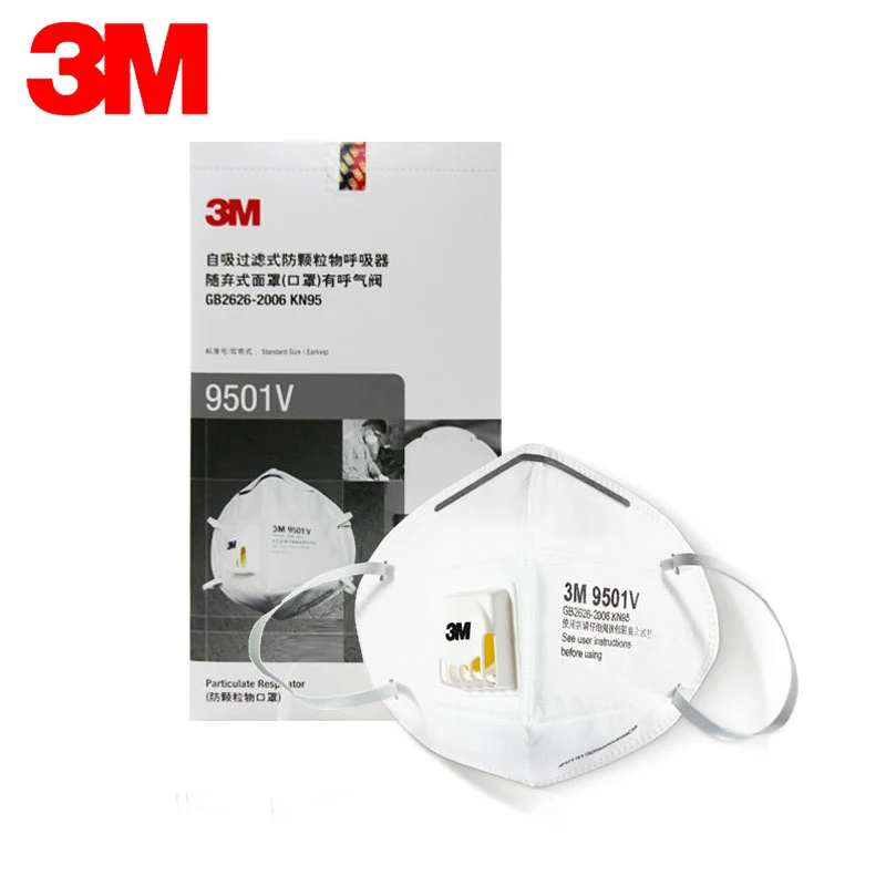 

25pcs/Lot 3M 9501V Mask Anti Dust masks KN95 Masks Anti-haze Riding Protective Masks Anti-particles Filter Material H012911