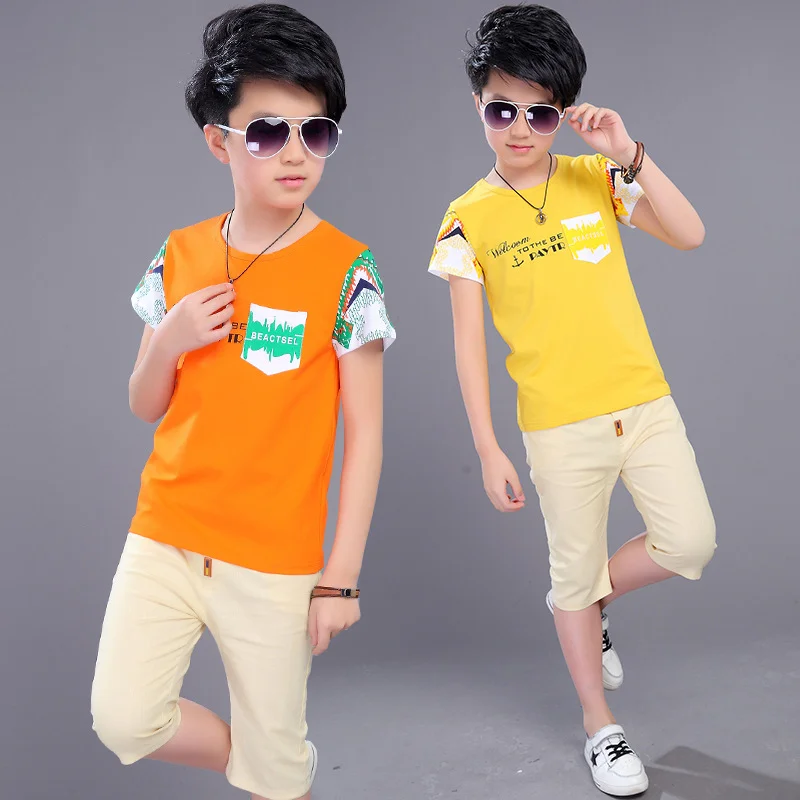 Boys' Suit Children's Wear Clothes Sets 2018 Summer New Boy Fashion ...