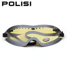 POLISI лыжные очки для катания на лыжах, для мужчин и женщин, для спорта на открытом воздухе, для катания на лыжах, сноуборде, очки с защитой от ультрафиолета, противотуманные очки с желтыми линзами