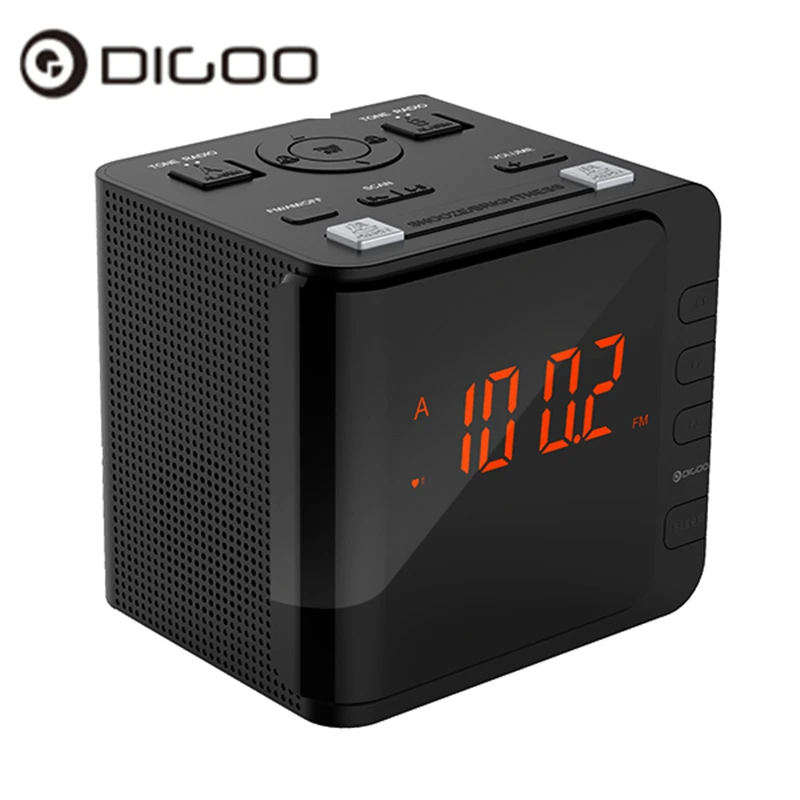 Digoo DG-CR7 CR7 Digital LED Ampio Display Alarm Clock USB Radio AM/FM Doppio Allarme Con Snooze 11.93 cm x 10.41 cm x 10.92 cm